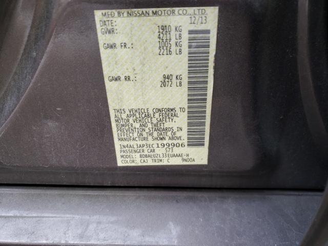 2014 NISSAN ALTIMA SV 1N4AL3AP3EC199906