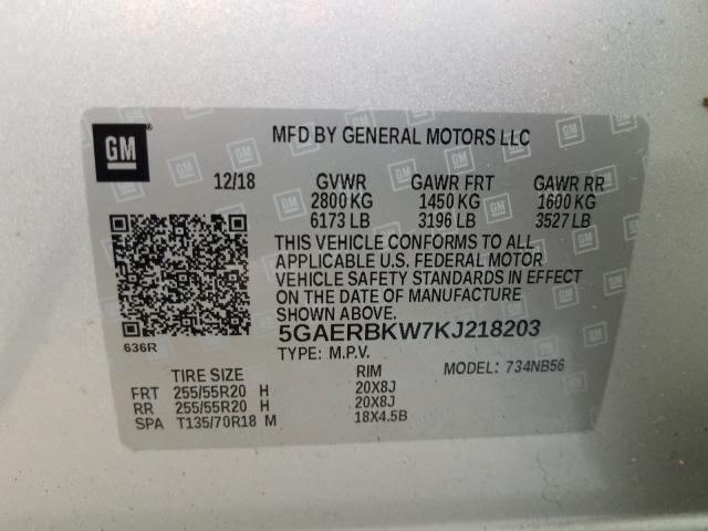 2019 BUICK ENCLAVE ES 5GAERBKW7KJ218203