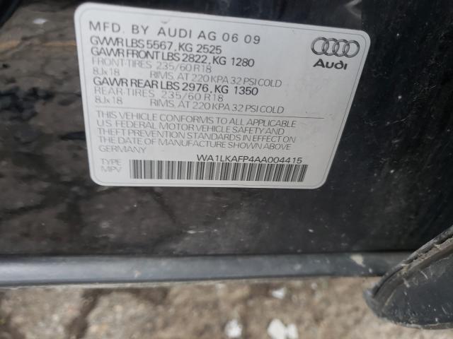 2010 AUDI Q5 PREMIUM WA1LKAFP4AA004415