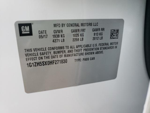2017 CHEVROLET MALIBU PRE 1G1ZH5SX0HF271830