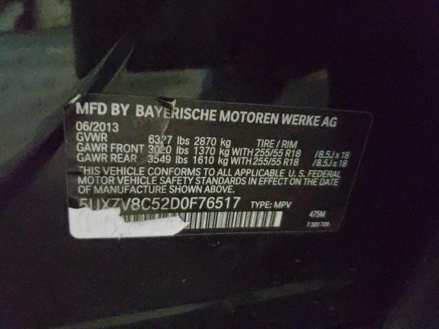 2013 BMW X5 XDRIVE5 5UXZV8C52D0F76517
