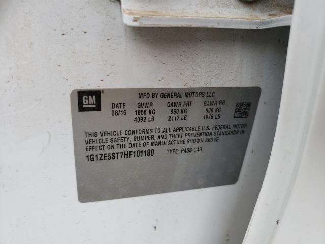 2017 CHEVROLET MALIBU LT 1G1ZE5ST7HF101180