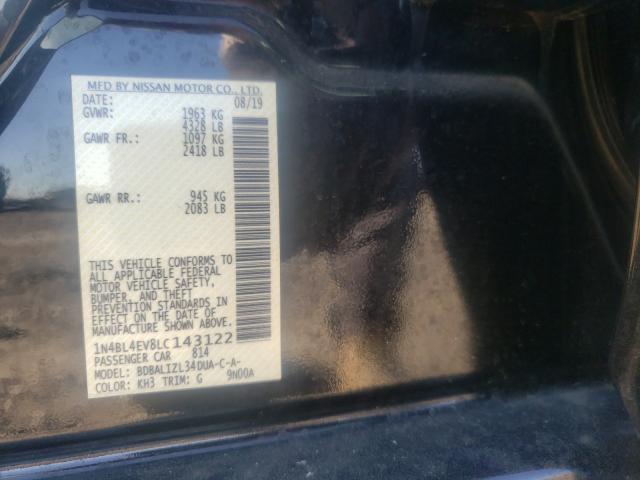 2020 NISSAN ALTIMA SL 1N4BL4EV8LC143122