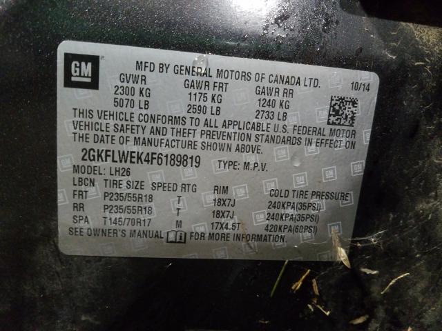 2015 GMC TERRAIN SL 2GKFLWEK4F6189819