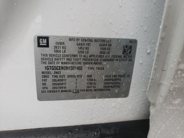 2017 GMC CANYON SLE 1GTG5CEN0H1301492