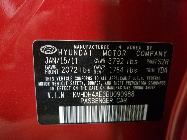 2011 HYUNDAI ELANTRA GL KMHDH4AE3BU090988