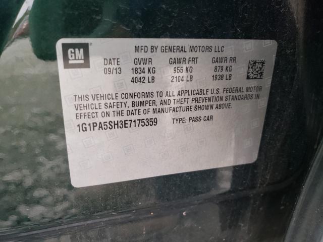 2014 CHEVROLET CRUZE LS 1G1PA5SH3E7175359