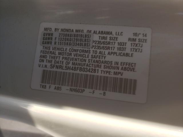 2015 HONDA ODYSSEY EX 5FNRL5H48FB034281