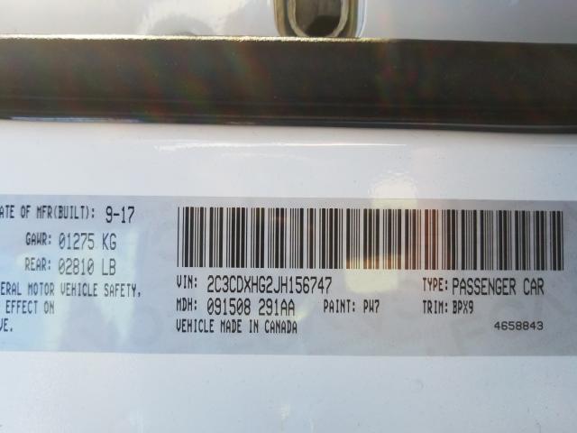 2018 DODGE CHARGER SX 2C3CDXHG2JH156747