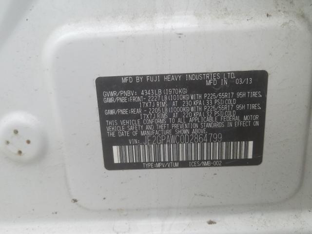 2013 SUBARU XV CROSSTR JF2GPAWC0D2864799