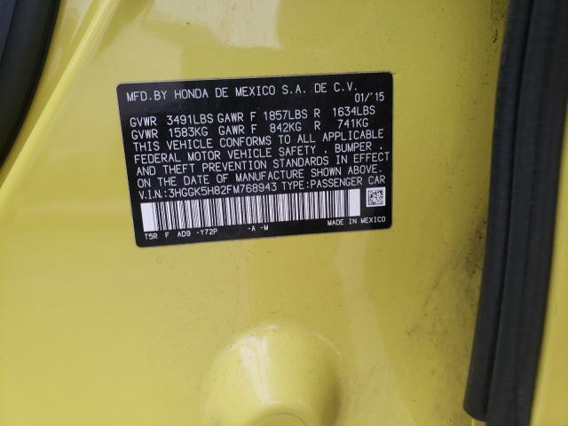 2015 HONDA FIT EX 3HGGK5H82FM768943