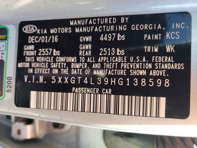 2017 KIA OPTIMA LX 5XXGT4L39HG138598