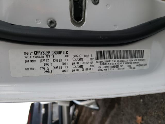 2013 RAM 1500 LARAM 1C6RR6NT4DS594550