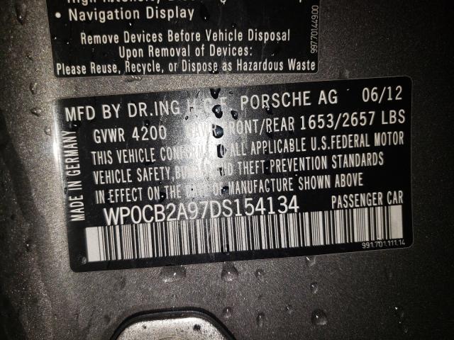 2013 PORSCHE 911 CARRER WP0CB2A97DS154134