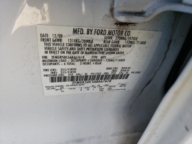 2010 FORD FLEX LIMIT 2FMGK5DC5ABA67618