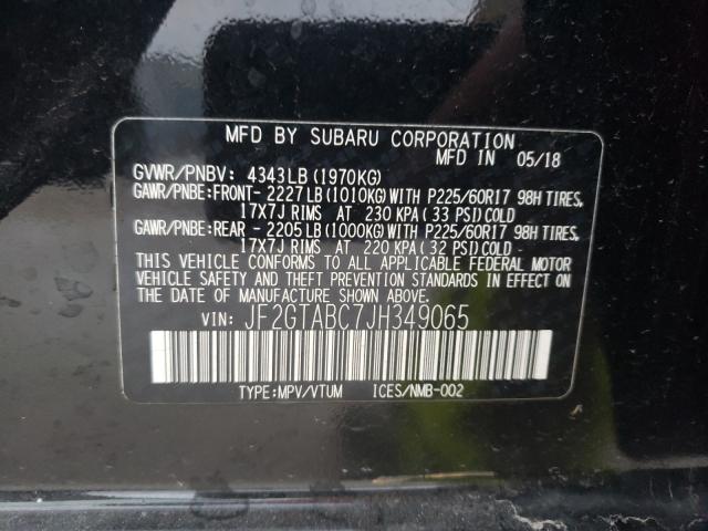 2018 SUBARU CROSSTREK JF2GTABC7JH349065