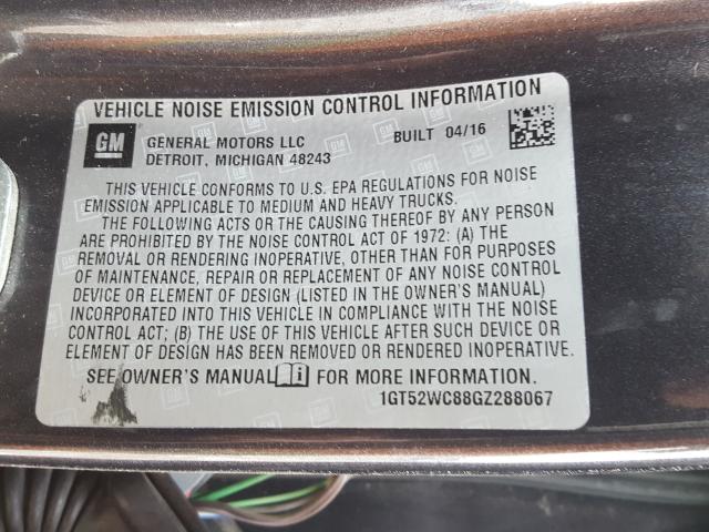 2016 GMC SIERRA K35 1GT52WC88GZ288067