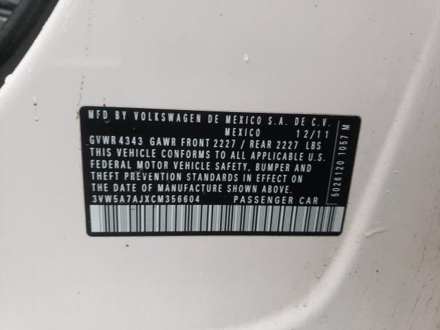 2012 VOLKSWAGEN JETTA GLI 3VW5A7AJXCM356604