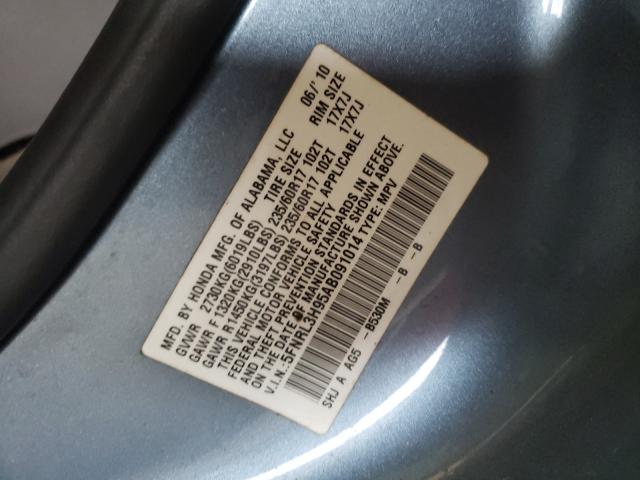 2010 HONDA ODYSSEY TO 5FNRL3H95AB091014
