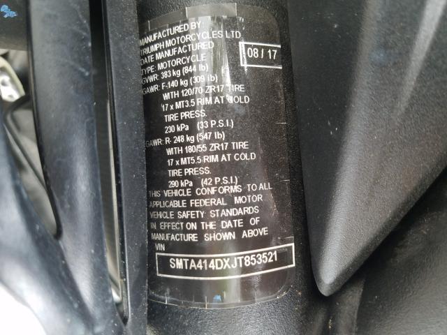 2018 TRIUMPH MOTORCYCLE STREET TWI SMTA414DXJT853521