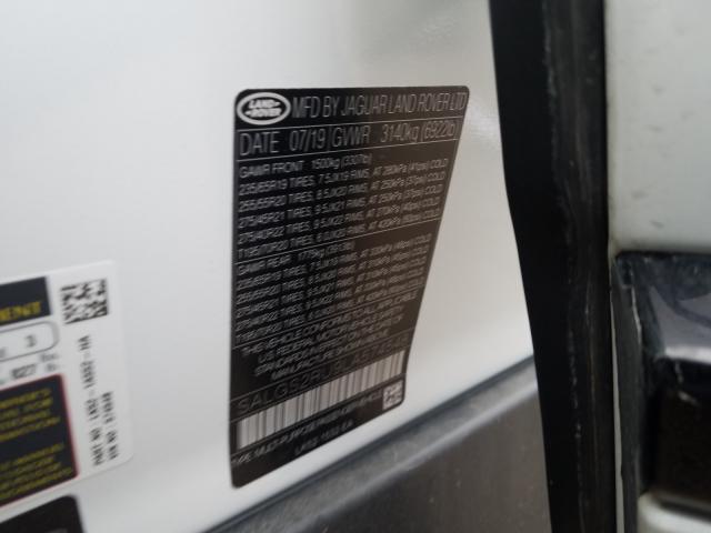 2020 LAND ROVER RANGE ROVE SALGS2RU9LA574548