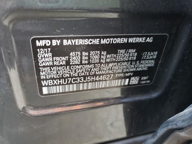 2018 BMW X1 SDRIVE2 WBXHU7C33J5H44627