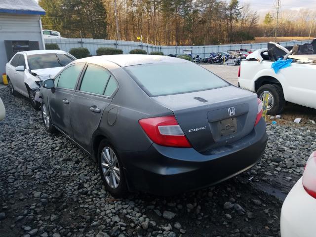 2012 HONDA CIVIC EXL 19XFB2F92CE361103