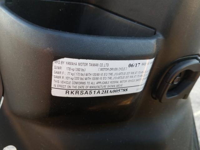 2017 YAMAHA YW50 FX RKRSA51A2HA005788