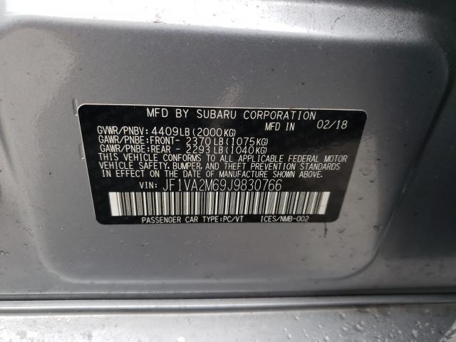 2018 SUBARU WRX STI JF1VA2M69J9830766