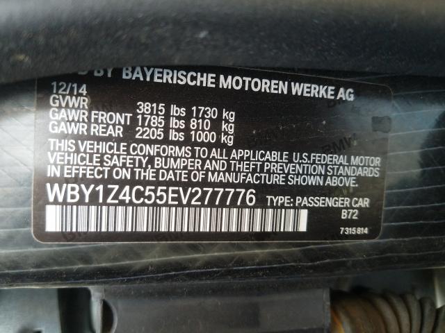 2014 BMW I3 REX WBY1Z4C55EV277776