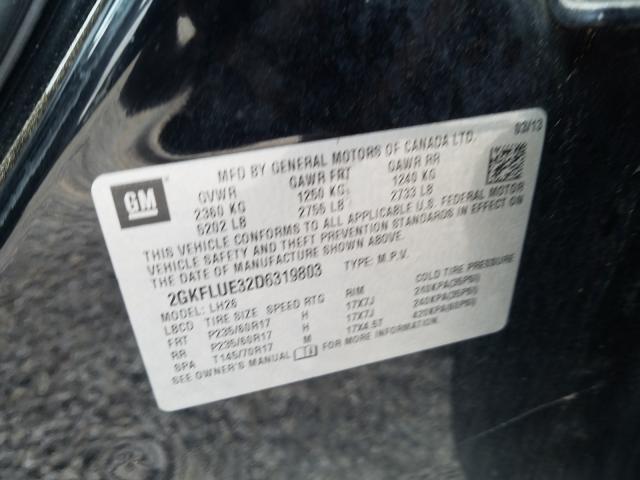 2013 GMC TERRAIN SL 2GKFLUE32D6319803