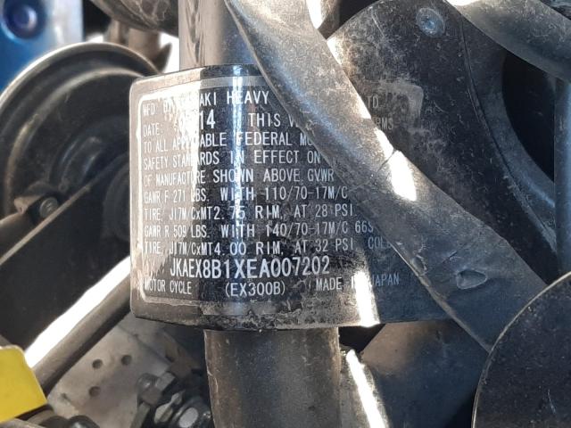2014 KAWASAKI EX300 B JKAEX8B1XEA007202