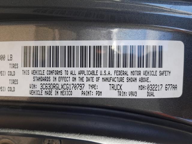 2012 DODGE RAM 3500 3C63DRGLXCG170797