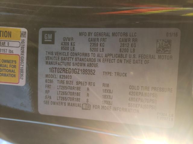 2016 GMC SIERRA K25 1GT02REG0GZ188352