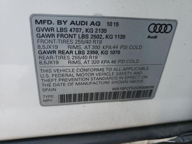 2016 AUDI Q3 PREMIUM WA1BFCFS2GR008036