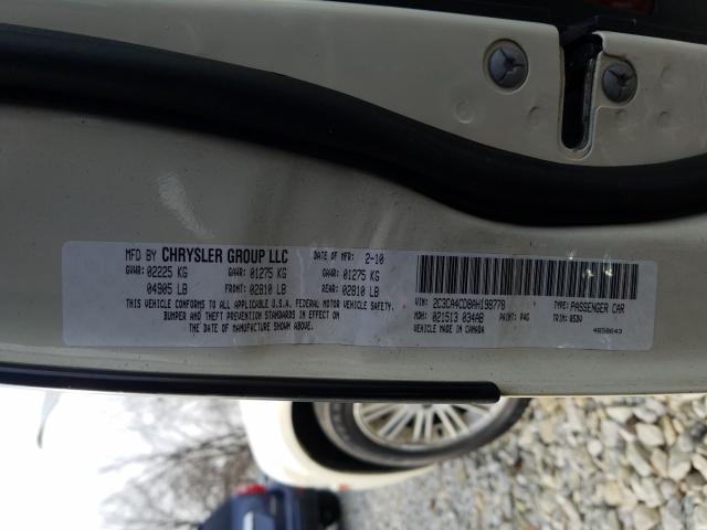 2010 CHRYSLER 300 TOURIN 2C3CA4CD8AH198778