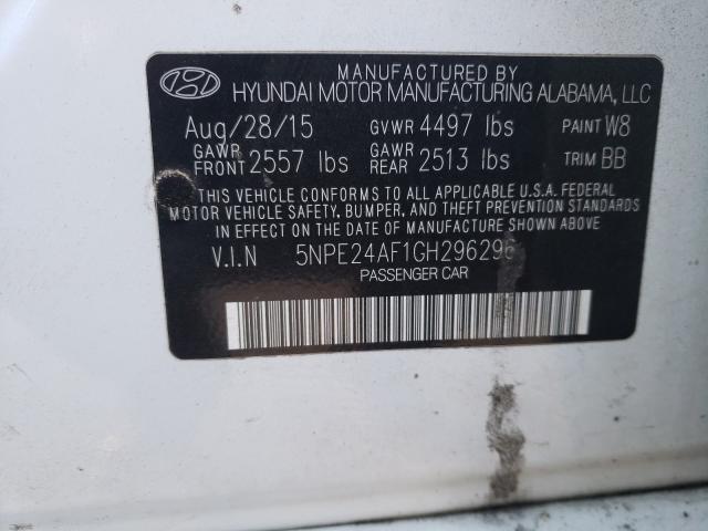 2016 HYUNDAI SONATA SE - 5NPE24AF1GH296296