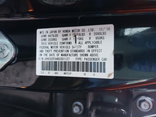 2011 ACURA TSX JH4CU2F64BC001127