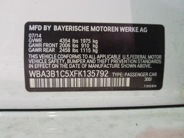 2015 BMW 320 I WBA3B1C5XFK135792