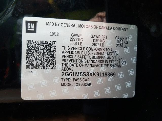 2019 CADILLAC XTS LUXURY 2G61M5S3XK9118369