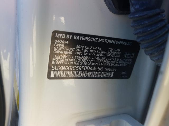 2015 BMW X3 XDRIVE2 5UXWX9C59F0D44566