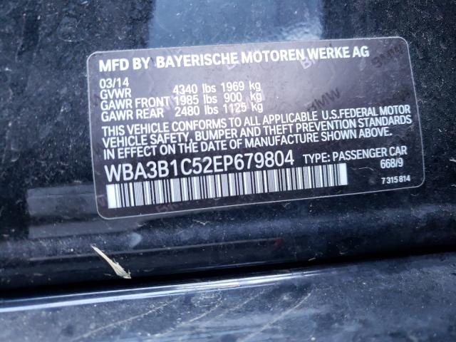 2014 BMW 320 I WBA3B1C52EP679804