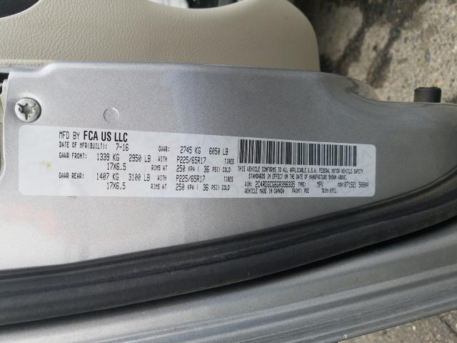 2016 DODGE GRAND CARA 2C4RDGCG6GR396335