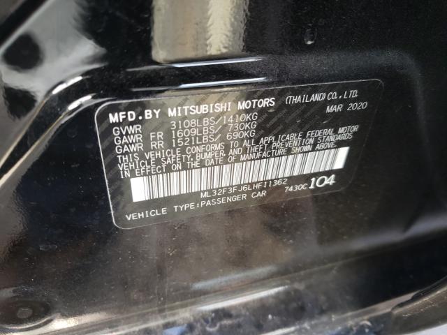 2020 MITSUBISHI MIRAGE G4 ML32F3FJ6LHF11362