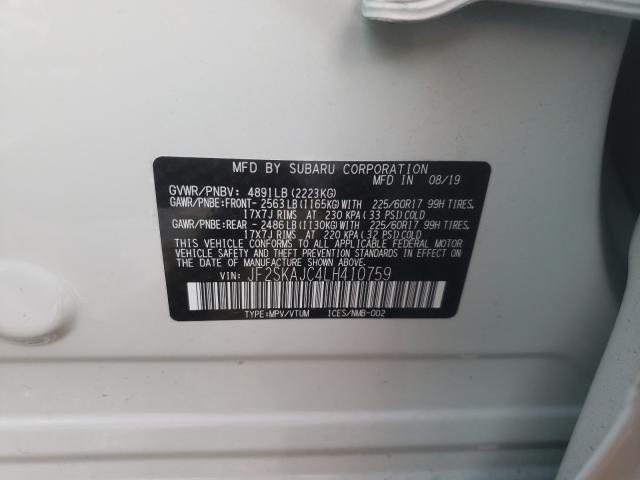 JF2SKAJC4LH410759 Subaru Forester Premium