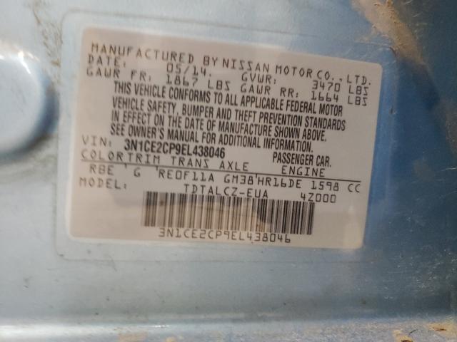 2014 NISSAN VERSA NOTE 3N1CE2CP9EL438046