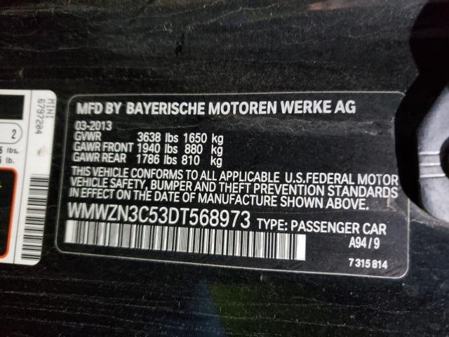 2013 MINI COOPER WMWZN3C53DT568973