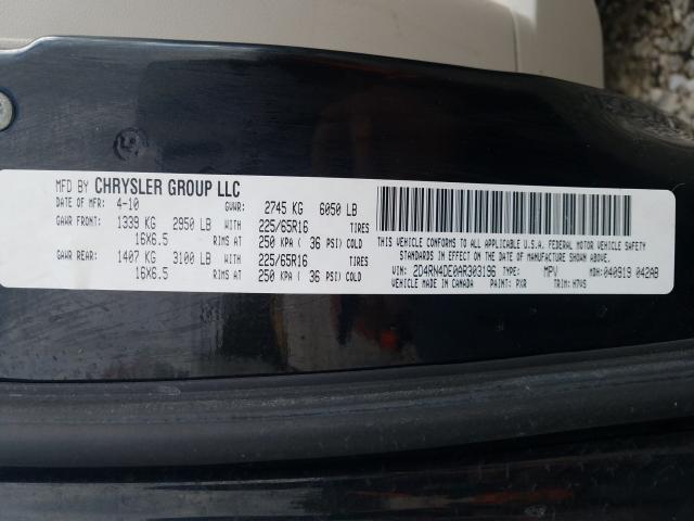 2010 DODGE GRAND CARA 2D4RN4DE0AR303196