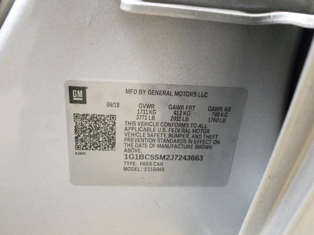 2018 CHEVROLET CRUZE LS 1G1BC5SM2J7243663