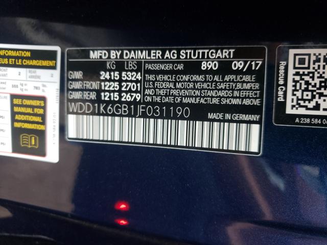 2018 MERCEDES-BENZ E 400 4MAT WDD1K6GB1JF031190